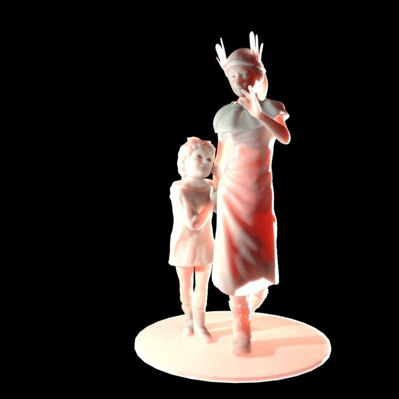 Female shaman and her apprentice - Seer and Whisper from "Seer Walks Out" by Alan Jackson