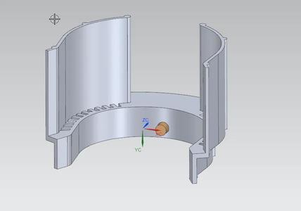 Graef CM800 Advanced portafilter holder with splash guard moved to the center below the mill   