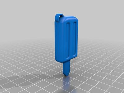 Ice popsicle keychain