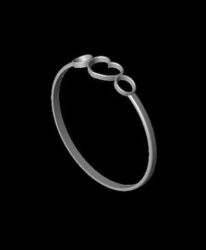hollow heart ring