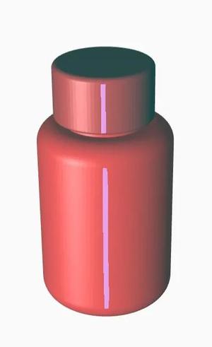 Tiny Bottle with Bottle Cap   