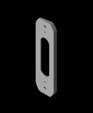 EZVIZ DB1C Wi-Fi Video Doorbell Plate 10° Angle.stl