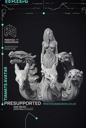 Tiamat's Avatar - Boss Monster - PRESUPPORTED - Hell Hath No Fury - 32mm scale 