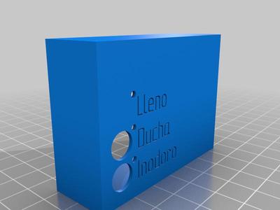caja control recolector agua