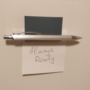 Pen and Paper Magnet Holder with Hidden Magnet (Parametrized)