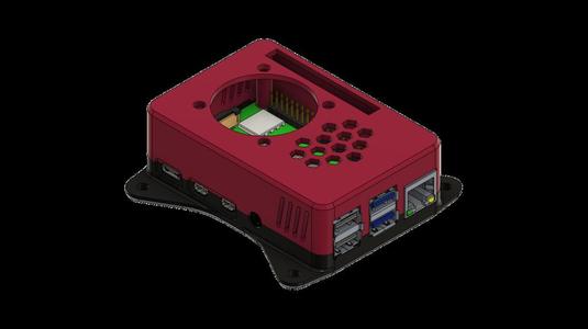 Raspberry Pi 4 Case with 75mm Vesa Mount & GPIO