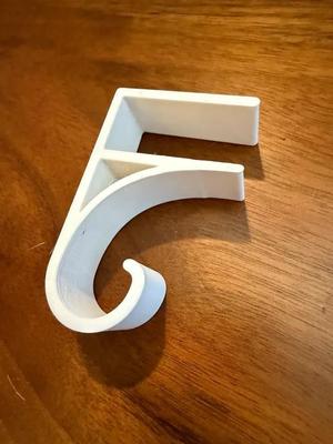 Back of Shelf Hook 3/4" gap (19.4mm)   