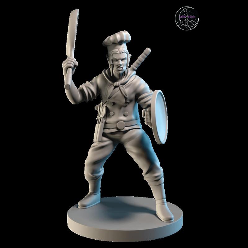 Half Orc Chef Female Fighter
