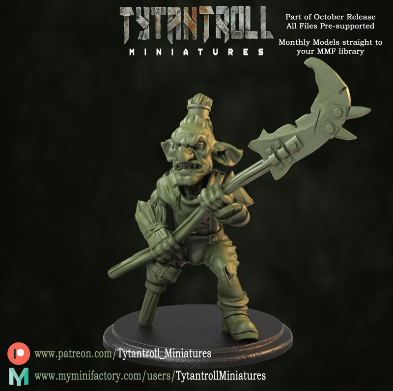 Goblin Spearman Pre-Supported