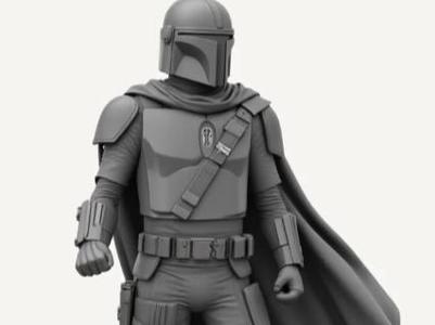 The Mandalorian-sculpture