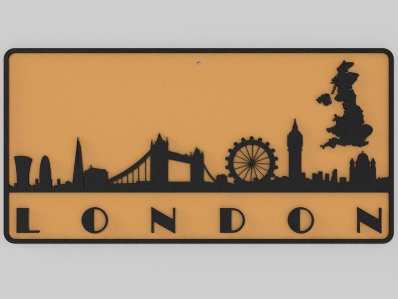 Wall Plate Skyline - London