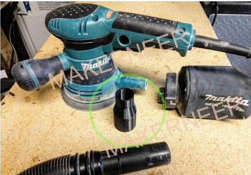Makita sander to 1.25" hose adapter