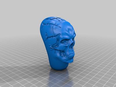 Skull gear knob Prado