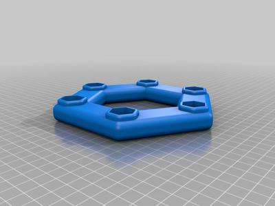 Helping hands base for 12,7mm (1/4") threaded flexible hands with aligator clips