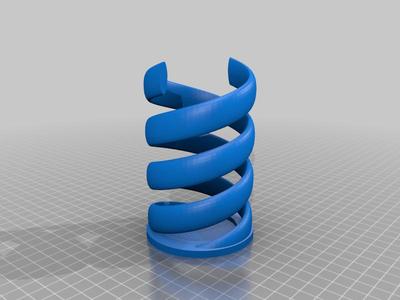 Spiral pencil holder