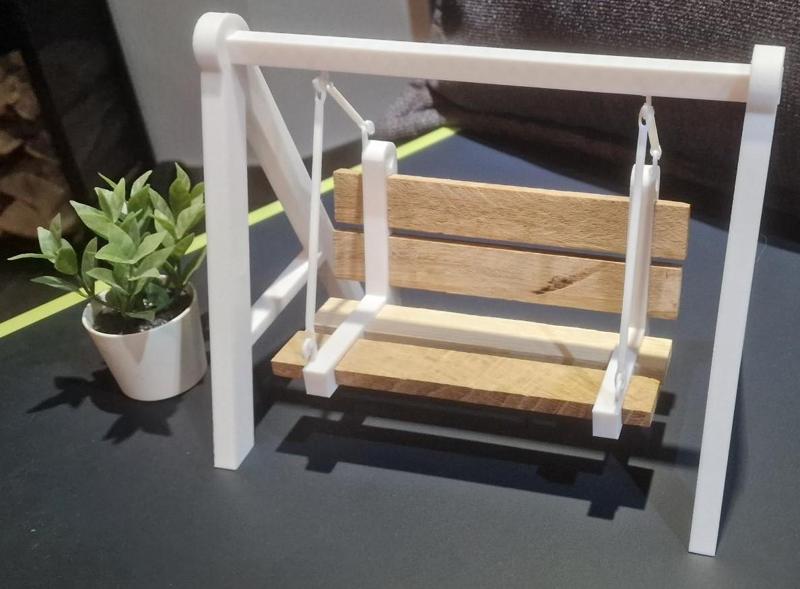 Hollywoodschaukel Klötzchen / Hollywood swing Wood