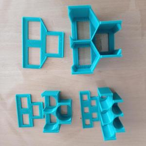 Storage system for hexagonal or cylindric tiles