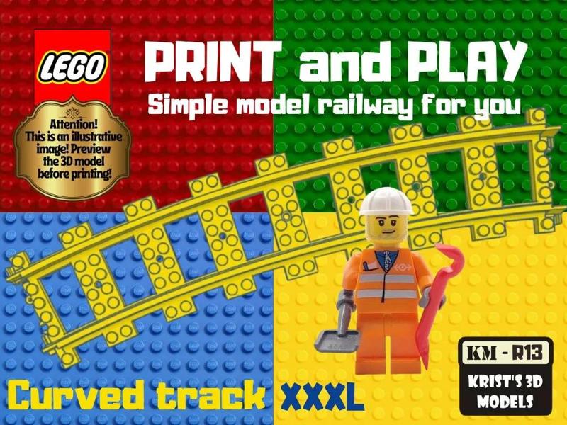 LEGO Curved track XXXL   