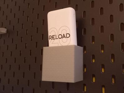 Universal Powerbank holder for IKEA SKÅDIS