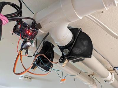 Servo Blast Gate for 2" central vacuum pipe