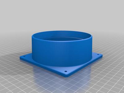 120mm fan to 110mm pipe mount