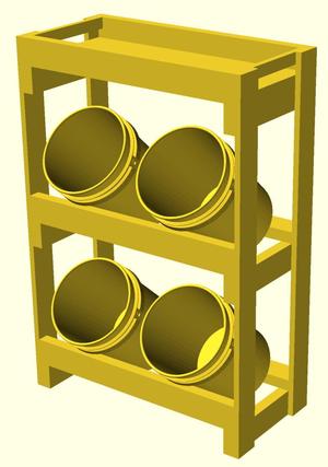 Lowes and Home Depot 5 Gallon Bucket Shelf