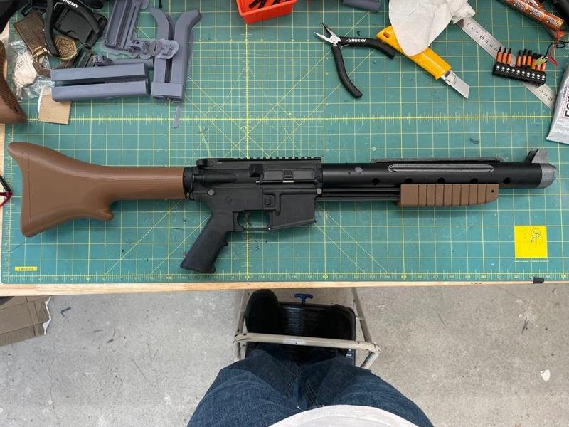 V-11 Blaster additions - Cooling Fins, Extended Stock