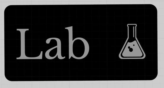 Simple Lab Sign