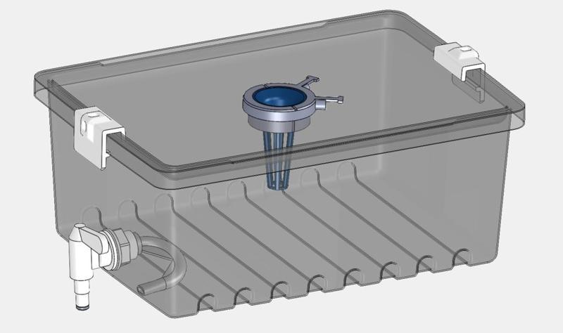 Hydroponic flood-and-drain bin system