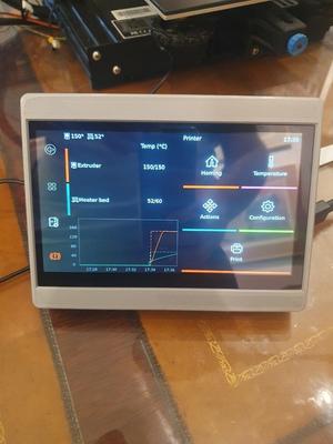 klipperscreen Case for 7" 1024x600 IPS touchscreen and Raspberry Pi4 
