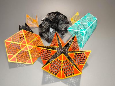 Voronoi kinetic toy (fidget toy)