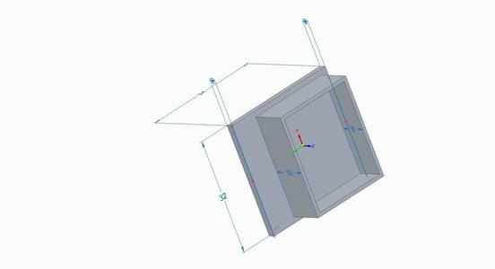 end cap of a 30x30 cm cable duct - Endkappe eines 30x30 cm Kabelschachtes