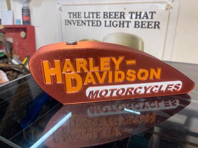 realistic motorcycle tank lightbox