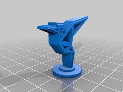 Hummingbird logo sculpture