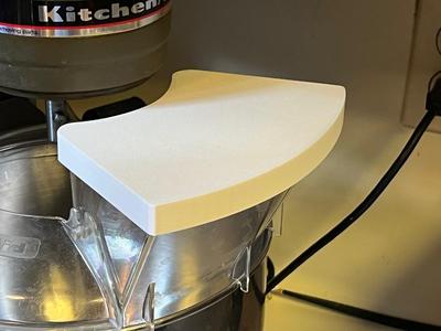 Dust cover for Kitchenaid brand mixer bowl pouring shield
