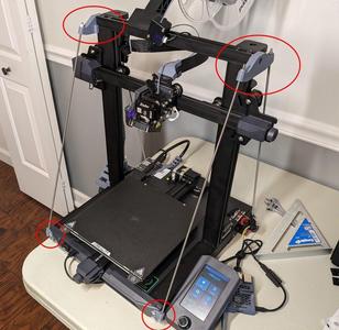 Ender 3 S1 quad Z-brace mod