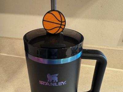 Basketball Stanley Cup Straw Topper
