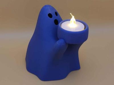 Ghost Tealight Candle Holder – Spooky & Stylish!