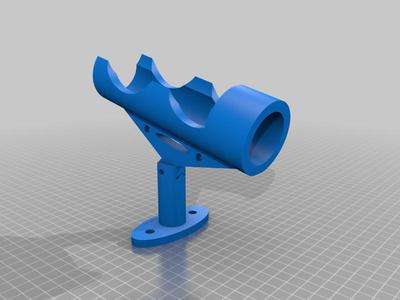Fishing pole holder for boat