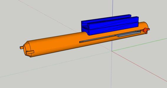 Nerf master-key, rubber band powered. n-stike compatible