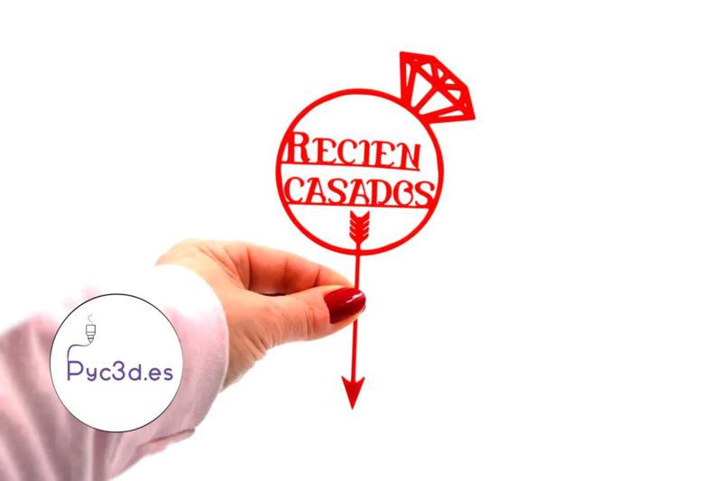 RECIEN CASADOS CAKE TOPPER