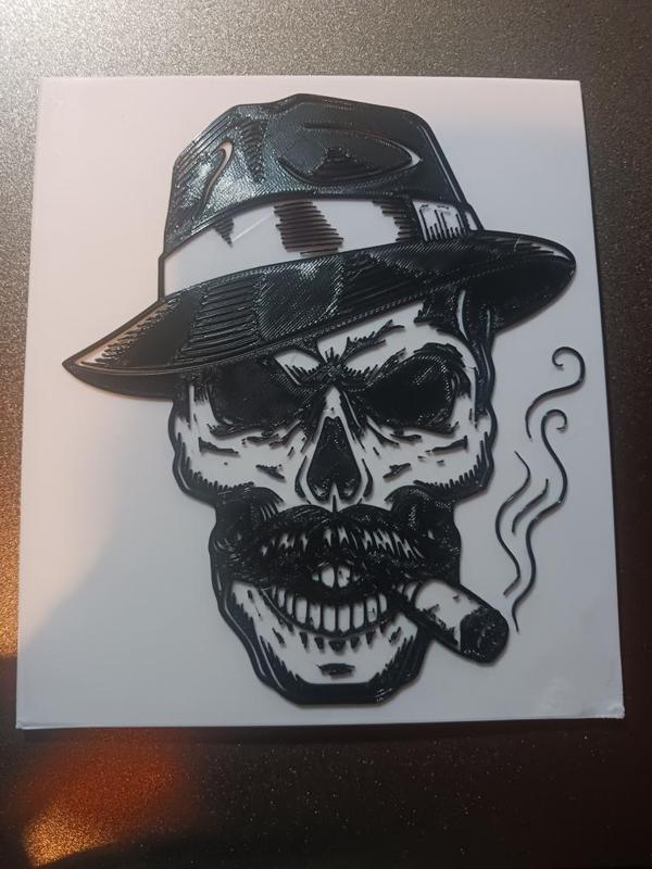 smoking skull