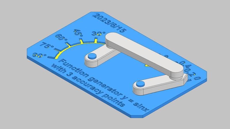 The Four-bar Linkages Mechanism of Sinusoidal-function Generator