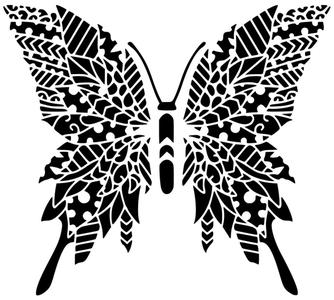 Butterfly stencil 3