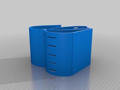 Curvy, Low Material Knife Block