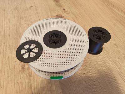 Desiccant container for bambu spool (modular lid)