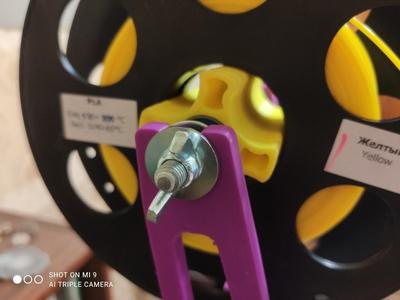 Spool holder rotor with bearings
