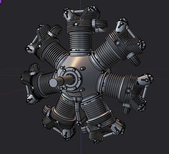 Continental RW670 Radial engine