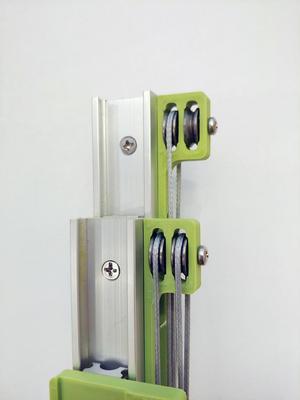 Drawer Slide Inserts for Double Strung Continuous Rigging Lifts