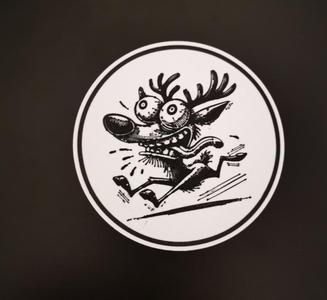 Crazy deer coaster